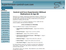 Tablet Screenshot of hypertension-control-cure.com